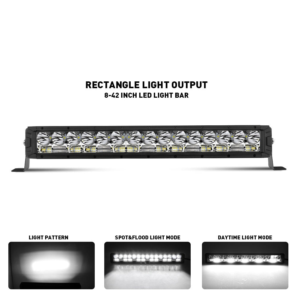 F13 Series 10-52 Inch Spot&Flood Beam Position Light Thick Light Bars