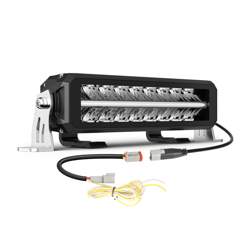 12Inch Polar Bear Series Dual Row LED Light Bar With White&Amber DRL