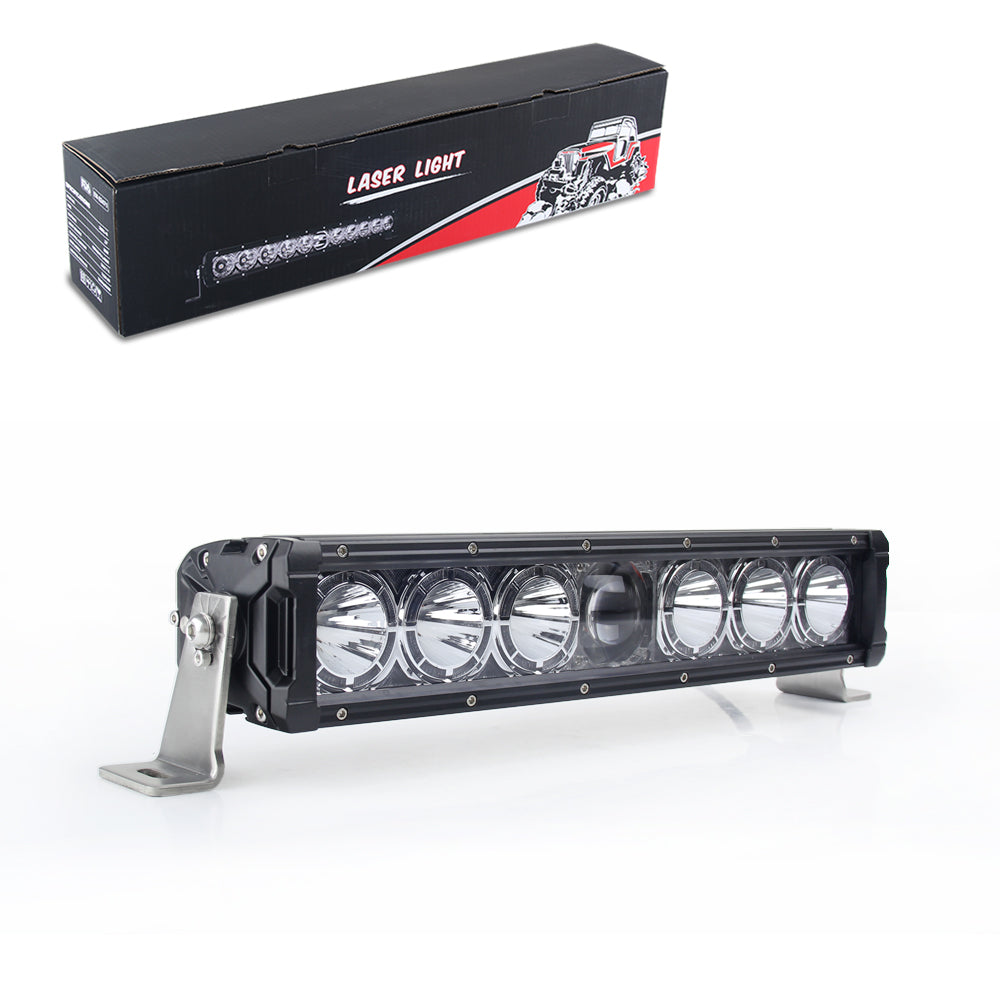 CO LIGHT 14inch Single Row Laser Light Bar With White Halo