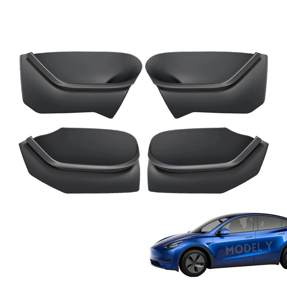 Caja de almacenamiento lateral con cubierta completa para puerta de Tesla Model Y (juego de 4 piezas)