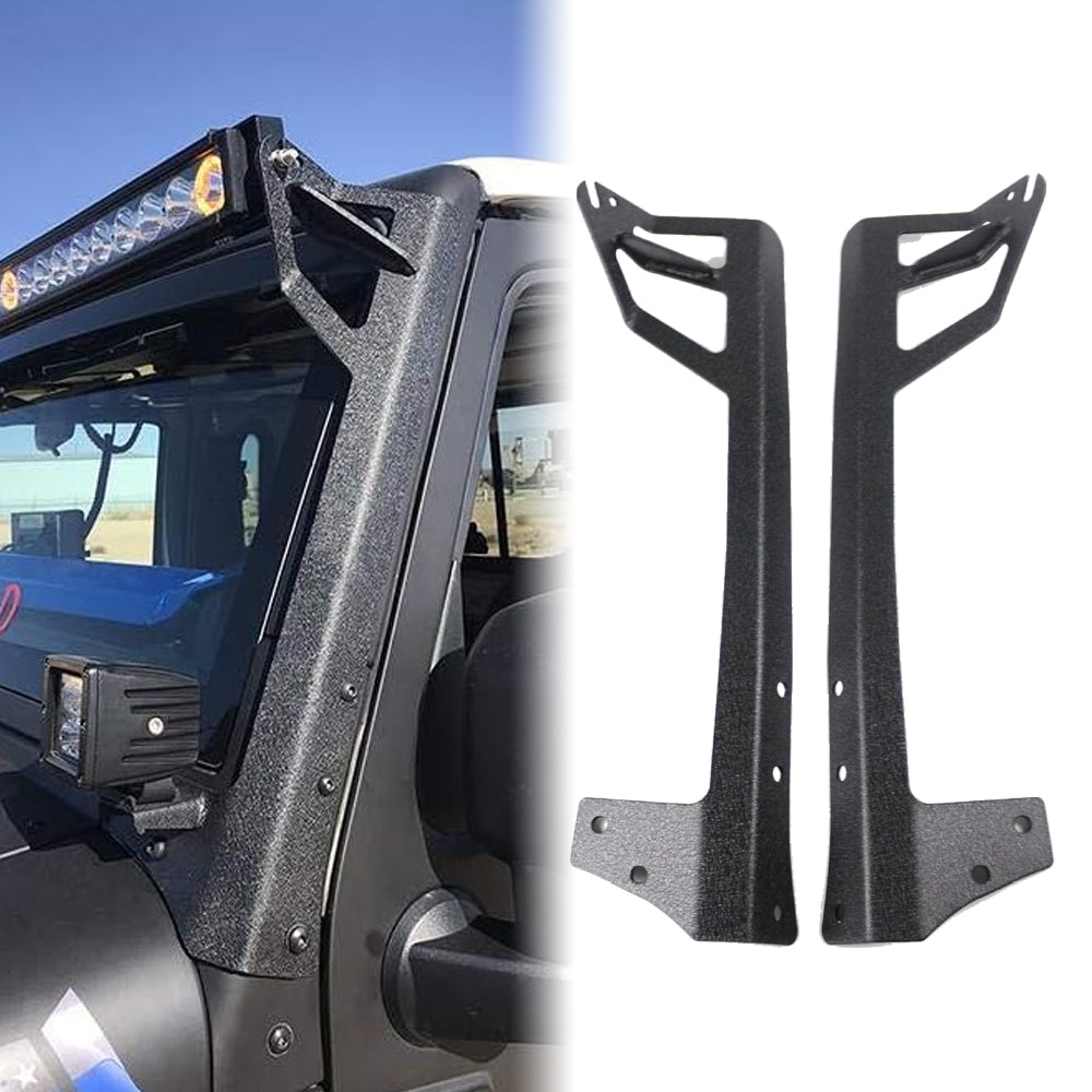 2007-2018 Jeep Wrangler JK JKU 52inch Light Bar Roof Mounting Brackets