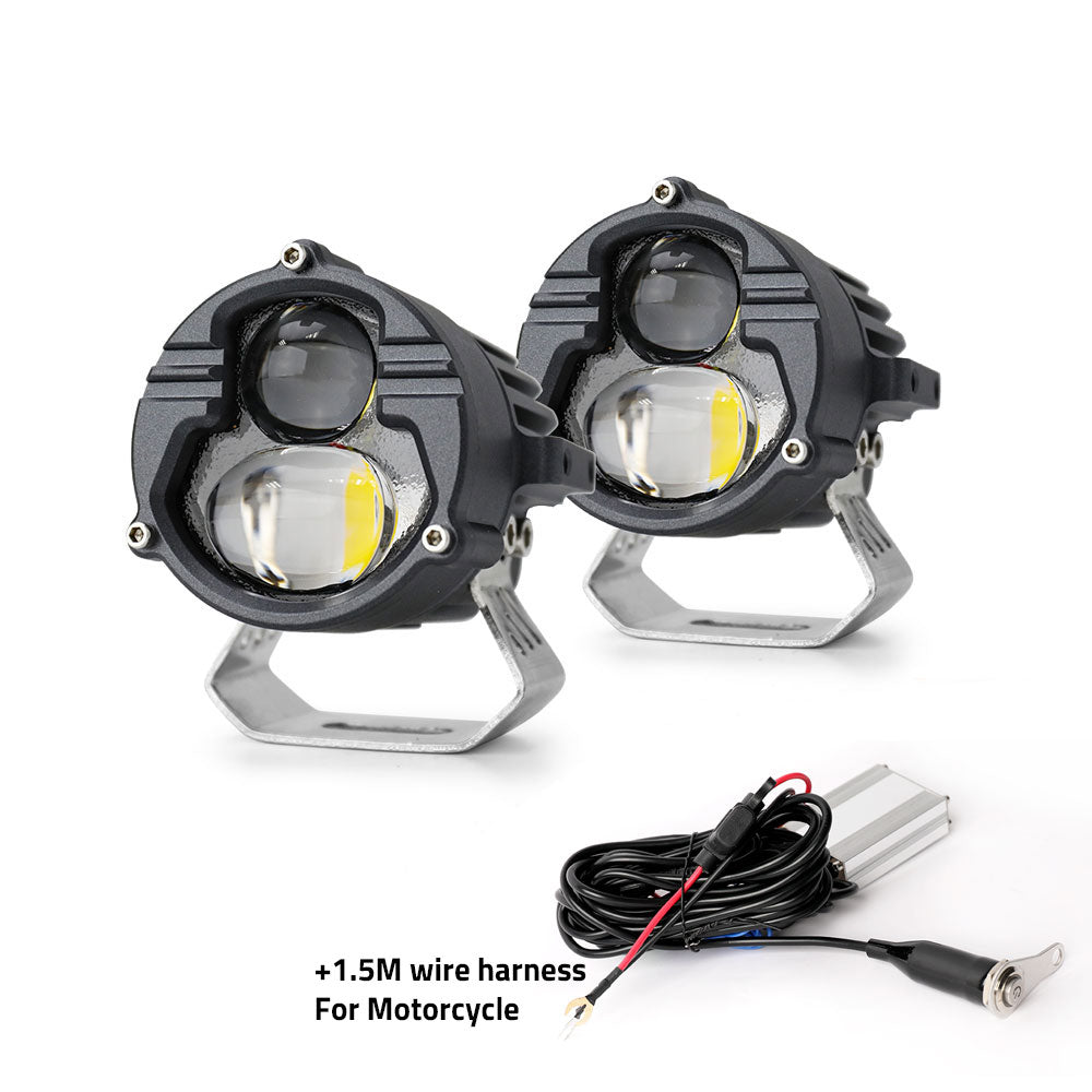 Compre 3 Inch 40w White Amber Yellow Led Foglamp Auxiliaries De