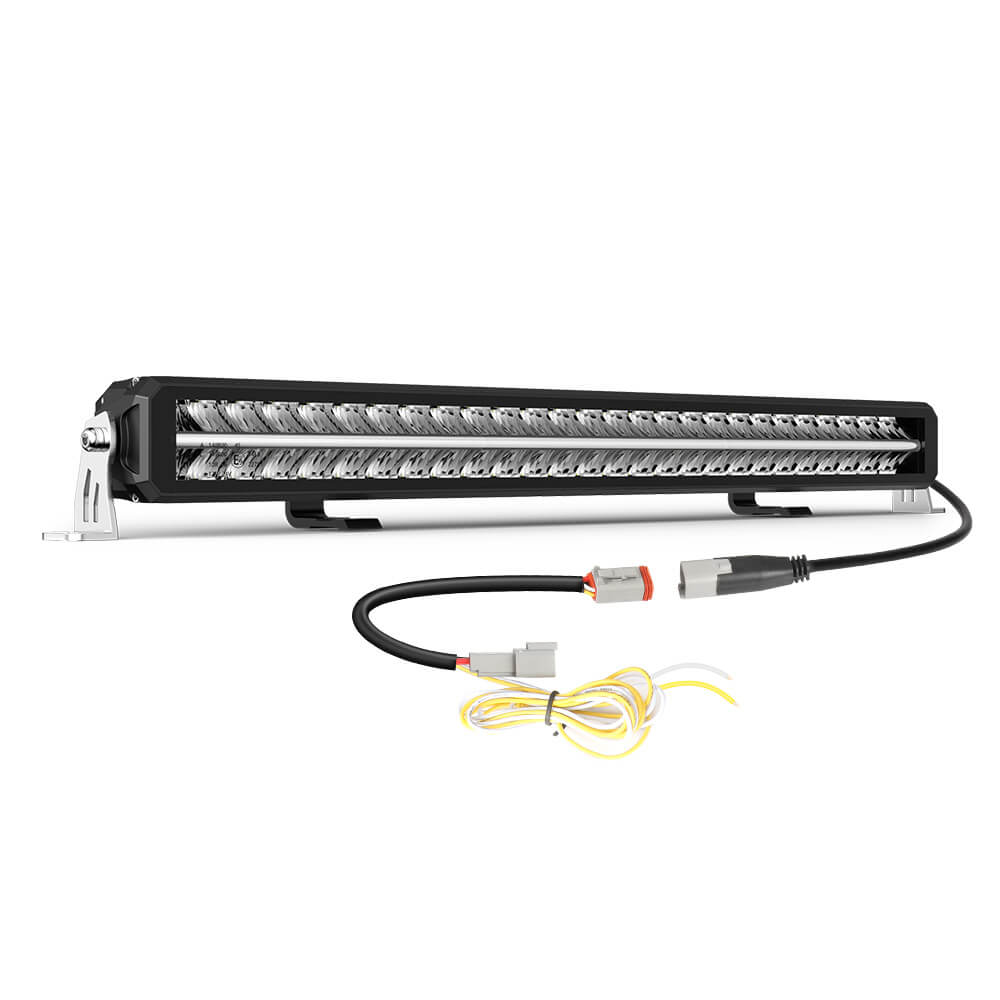 32Inch Polar Bear Series Dual Row LED Light Bar With White&Amber DRL