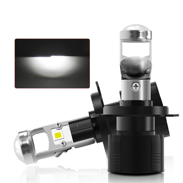 Y6 Mini-Projektor 6000K LED-Scheinwerferbirne-H4/9003/HB2-Birne
