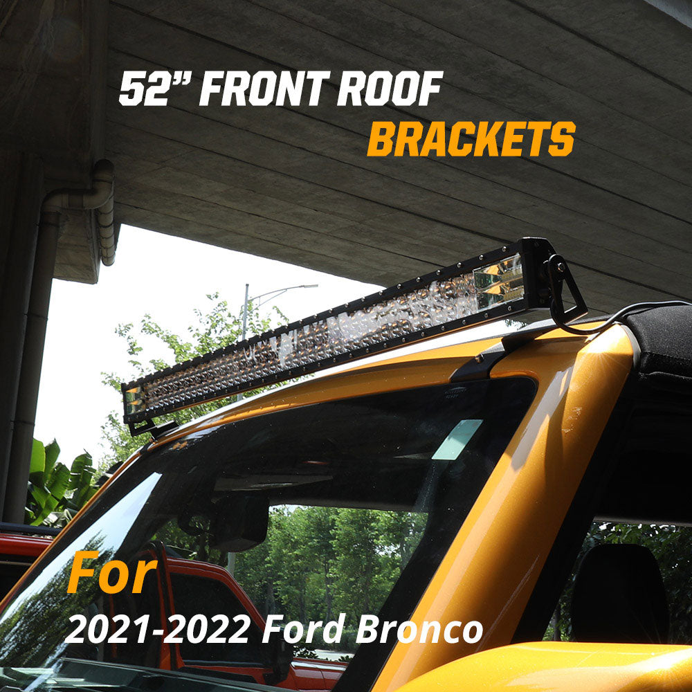 2021-2024 Ford Bronco 52inch Light Bar Front Roof Bracket