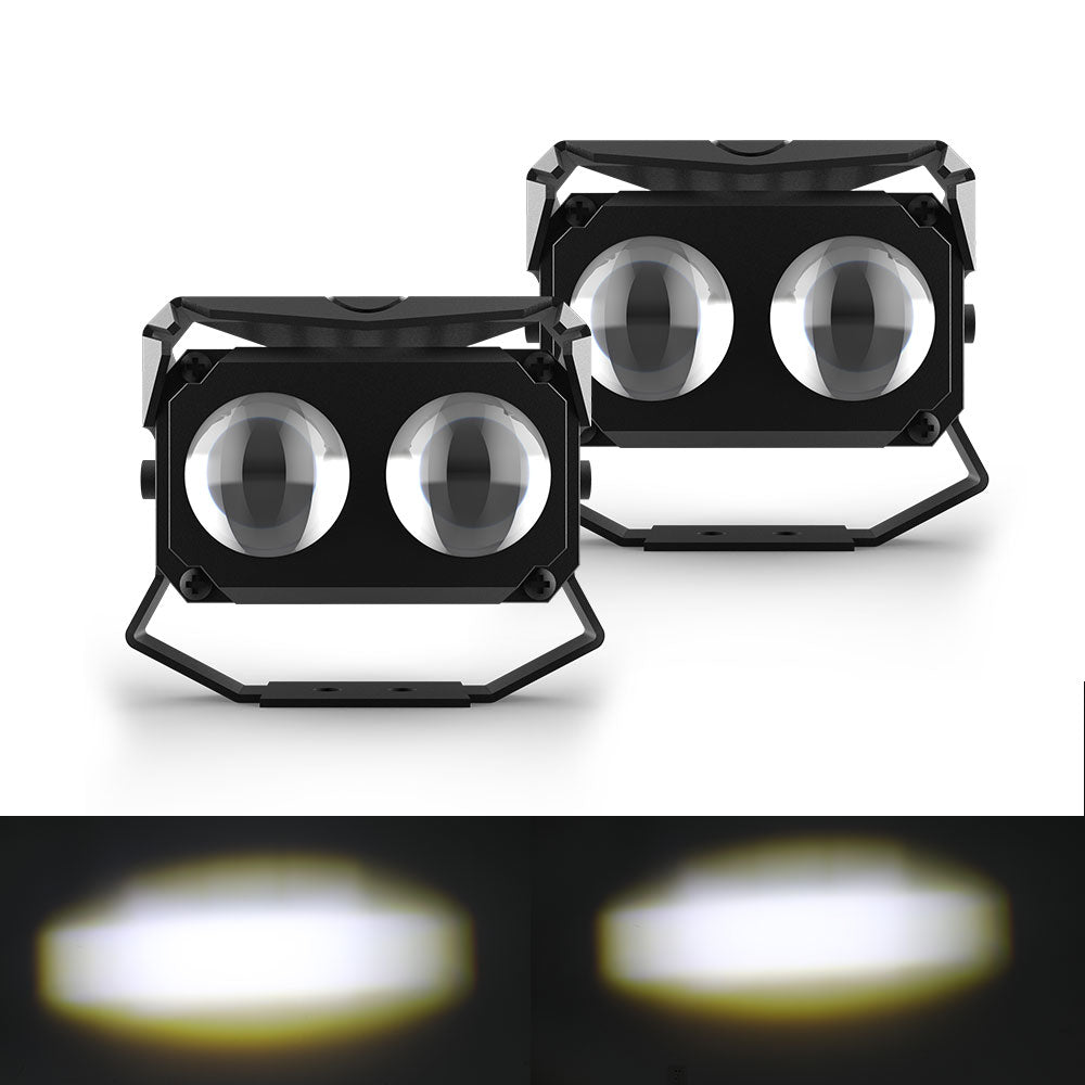 3 Inch Bulge Series Headlights/Fog C Lights (Set/2pcs) Auxiliary Mini
