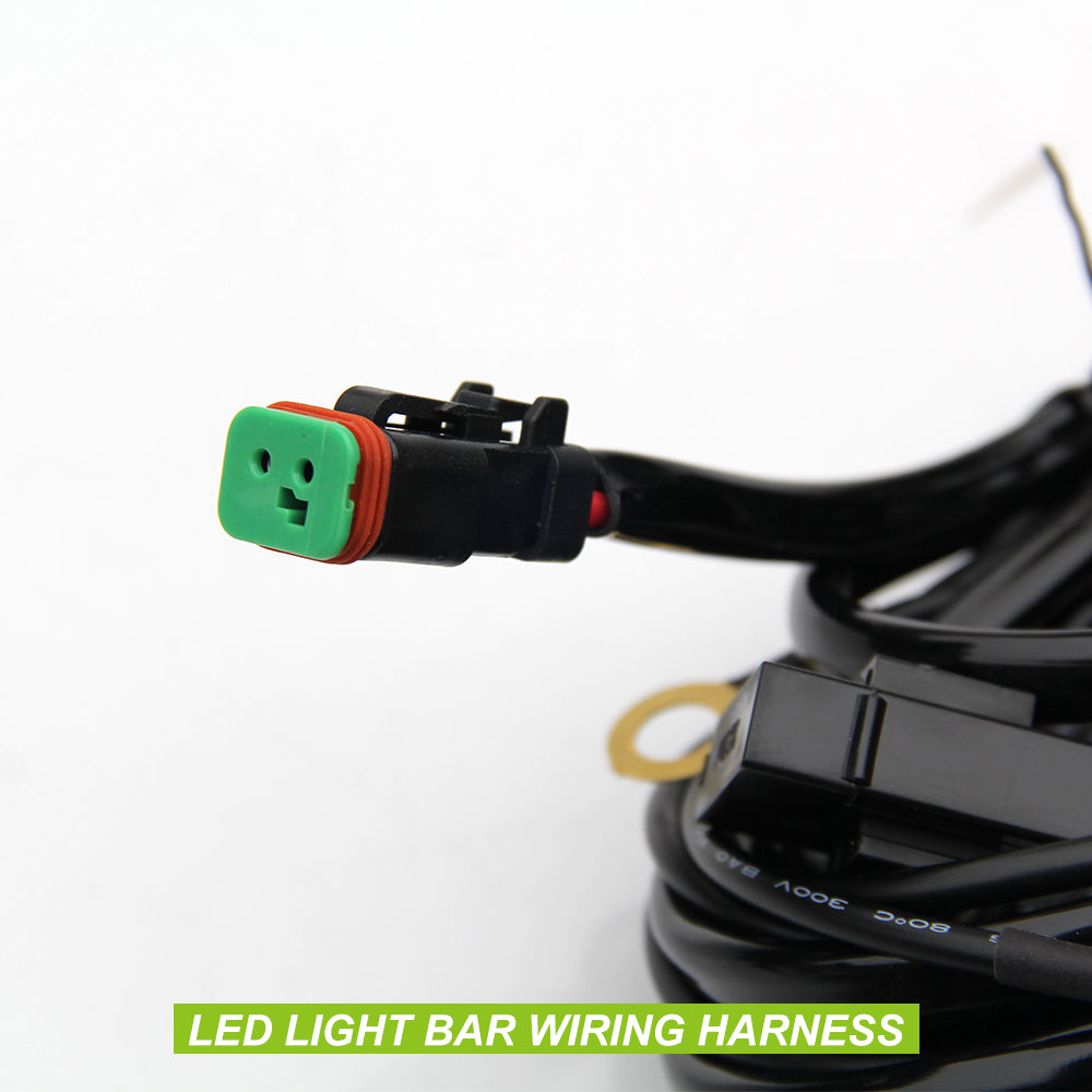 Câble relais - Faisceau électrique - Barre / phare LED 1 Prise Male DT