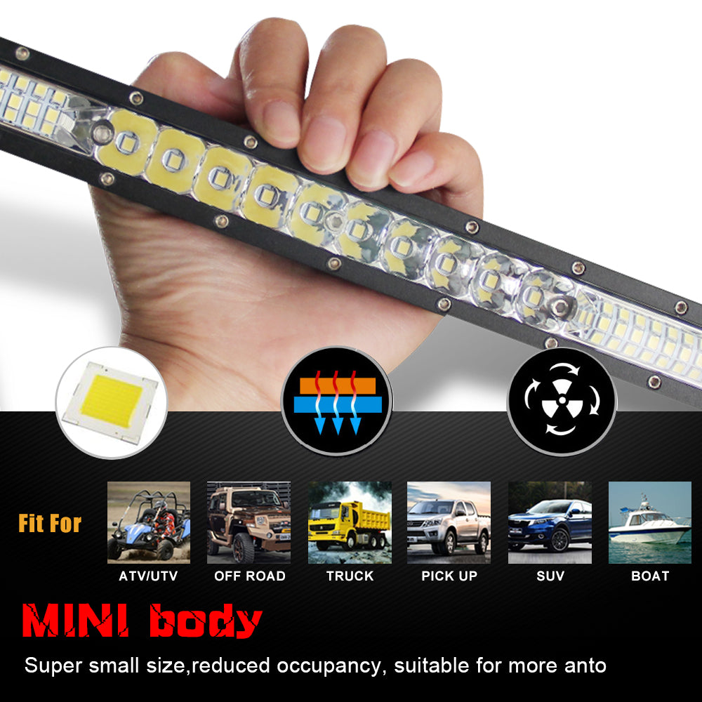 52zoll Curved LED Light Bar scheinwerfer Lichtbalken Auto SUV